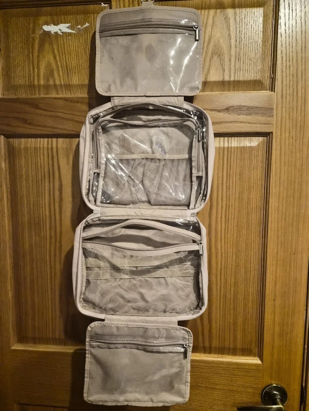Quilted Light Pink Travel Tote Bag